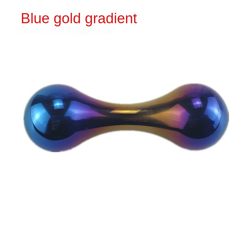 Begleri-juguete antiestrés para adultos, juguete giratorio para nudillos, TC4, de aleación de titanio: Blue gold gradient