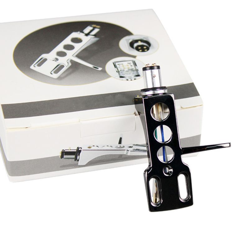1Set Universal LP Disc Record Player Phono Turntable Headshell Cartridge Rack with 4 Leadwires for Direct-Drive Turntable