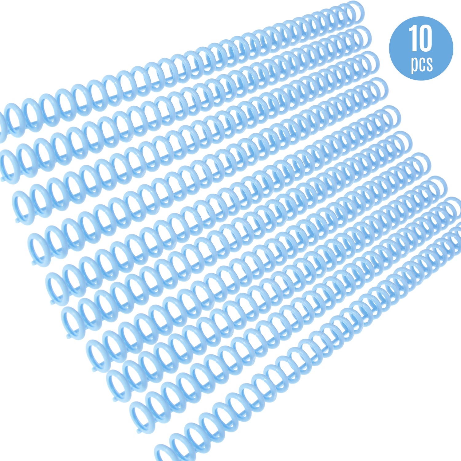 De encuadernadores de hojas sueltas de plástico de 30 agujeros con 85 hojas, espinas de encuadernación con anillo, capacidad para cuaderno DIY, material escolar para álbum 10 Uds.
