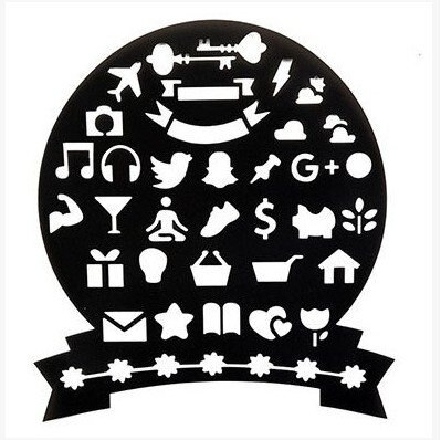 Theme Lace Ruler Diy Handmade Drawing Template Openwork Student Stationery Tool Material Board Plastic 3 Years Old: Pink