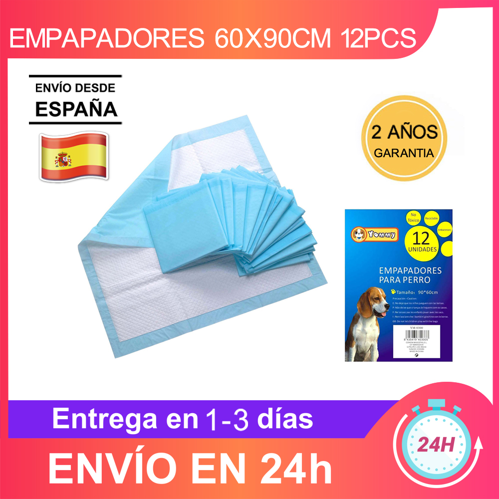 Yommy Empapadores con Adhesivos Perros Gatos para Mascotas Toallitas de Entrenamiento para Mascotas 60X60CM 90X60CM 12PCS 20PCS