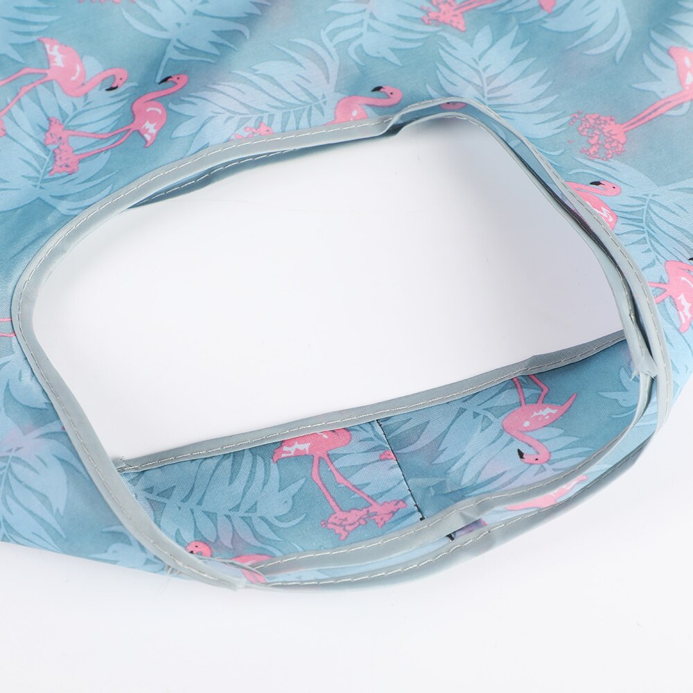 Lady Foldable Recycle Eco Shopping Bag Reusable Shopping Tote Bag Floral Fruit Vegetables Food Beach Shopping Travel Bag