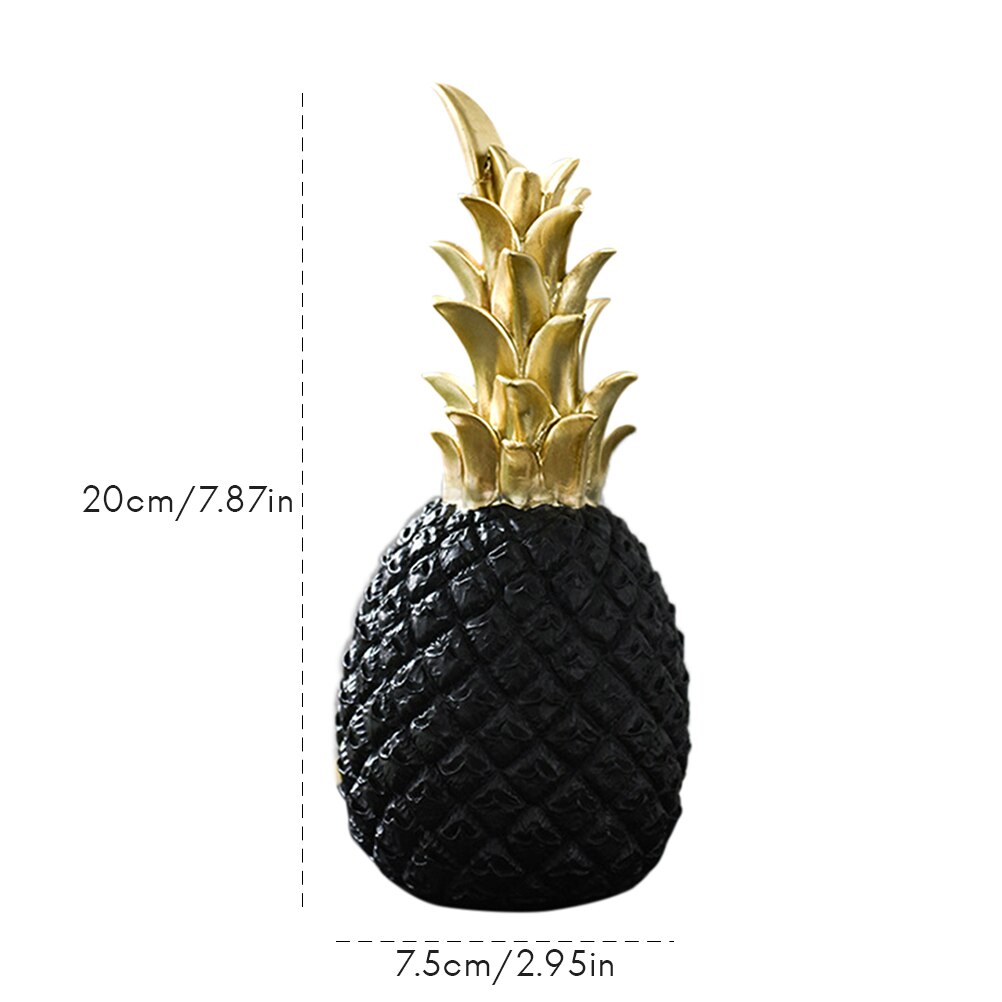 nordisk moderne hjem innredning gylden ananas vin skap vindu skrivebord vise rekvisitter hjem dekorasjon tilbehør