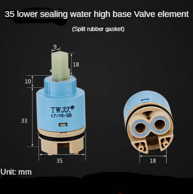 For Kitchen Bathroom Faucet Replacement Accessories Faucet Mixing Valve Faucet 1 Pack 35/40mm Replacement Ceramic Cartridge: H