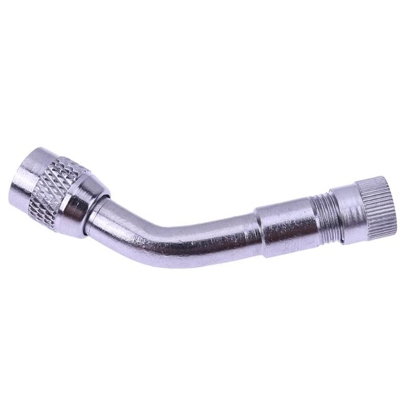 Auto Motorfiets Metalen Band Ventiel Uitbreiding met 45 90 135 Graden Adapter motorfiets Auto Band Steel Elektrische voertuigen: Grey