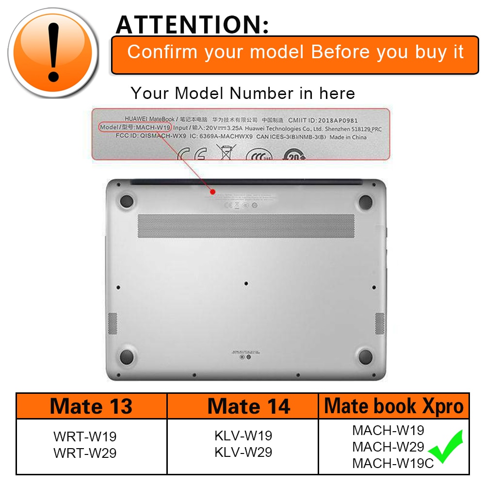 Kirkas muovinen kova kuori huawei matebook x pro 13.9 / matebook 13/14/ matebook  d 14/ matebook  d 15 kevyt kannettavan tietokoneen kotelo