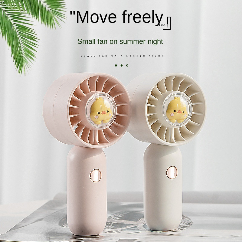Handheld Small Fan USB Charging Mini Portable Student Dormitory Desktop Silent Wind Fan Rechargeable Air Cooler 3 Speed