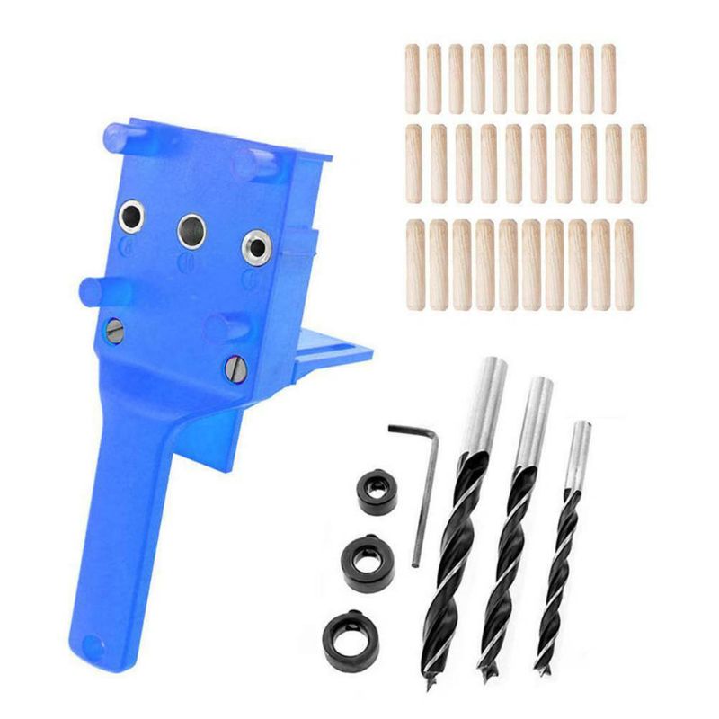 41 pçs/set Handheld Carpintaria Guia Para 6 8 10 milímetros Brocas Passador Gabarito
