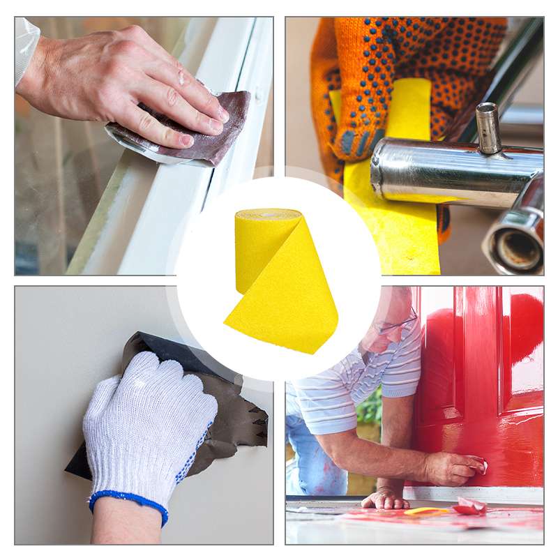 5m Aluminium Oxide Sandpaper Sanding Roll 40 60 80 120 180 Grit Sand Paper Roll Woodwork Metalwork Abrasive Tool