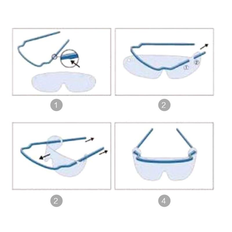 Wegwerp Veiligheid Eyeware Beschermende Goggle Gezondheid Beauty Anti-Fog Spuiten Oogbescherming Eye Sheild Glas Anti-Splash Willekeurige 5Pcs