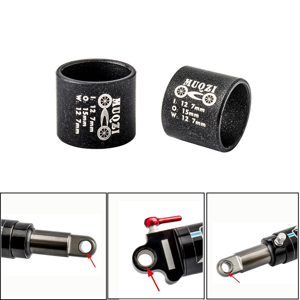 VTT Queue Molle Amortisseur Arrière Douille Point D'inflexion Choc AbsorbersTube Adaptateur En Acier Inoxydable Matériel