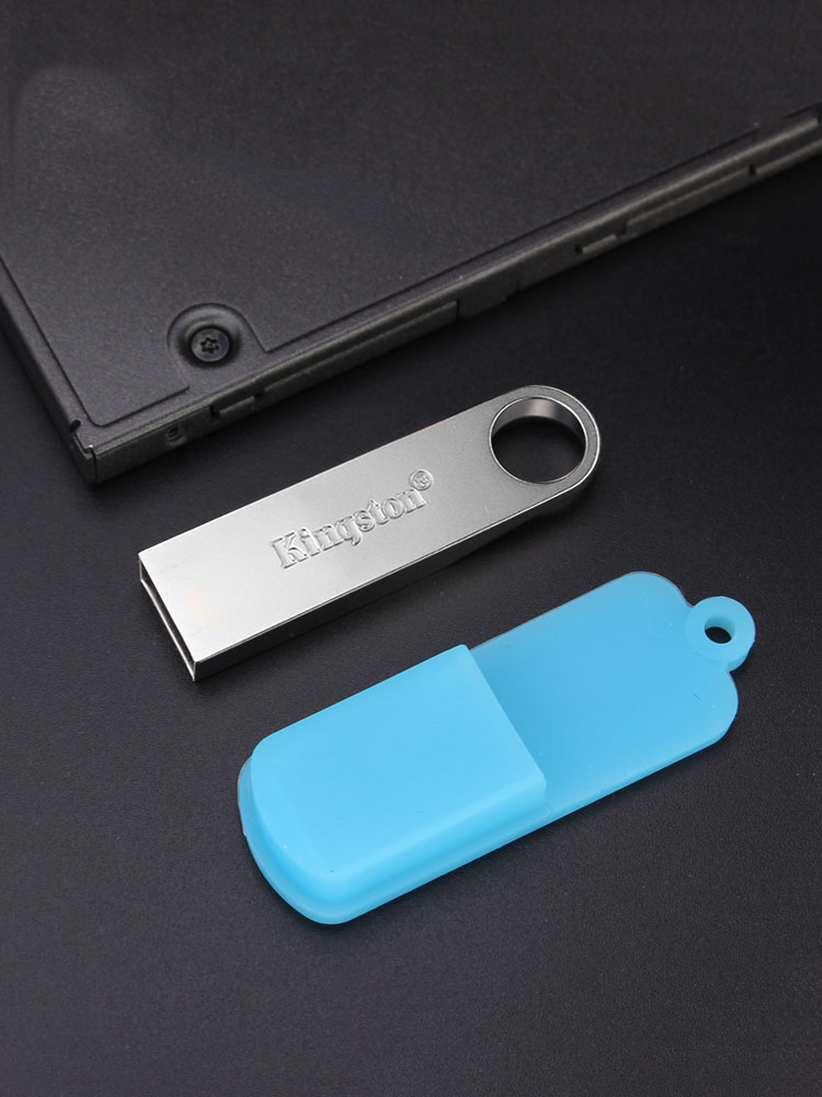 Kingston Usb Flash Drive 64GB 16gb 32gb Pendrive de Metal memoria palo Cle USB 3,0 Pen Drive clave personalizada DIY DJ pulgar tipo C Otg: 32 GB / G2 Plu Silicone Case