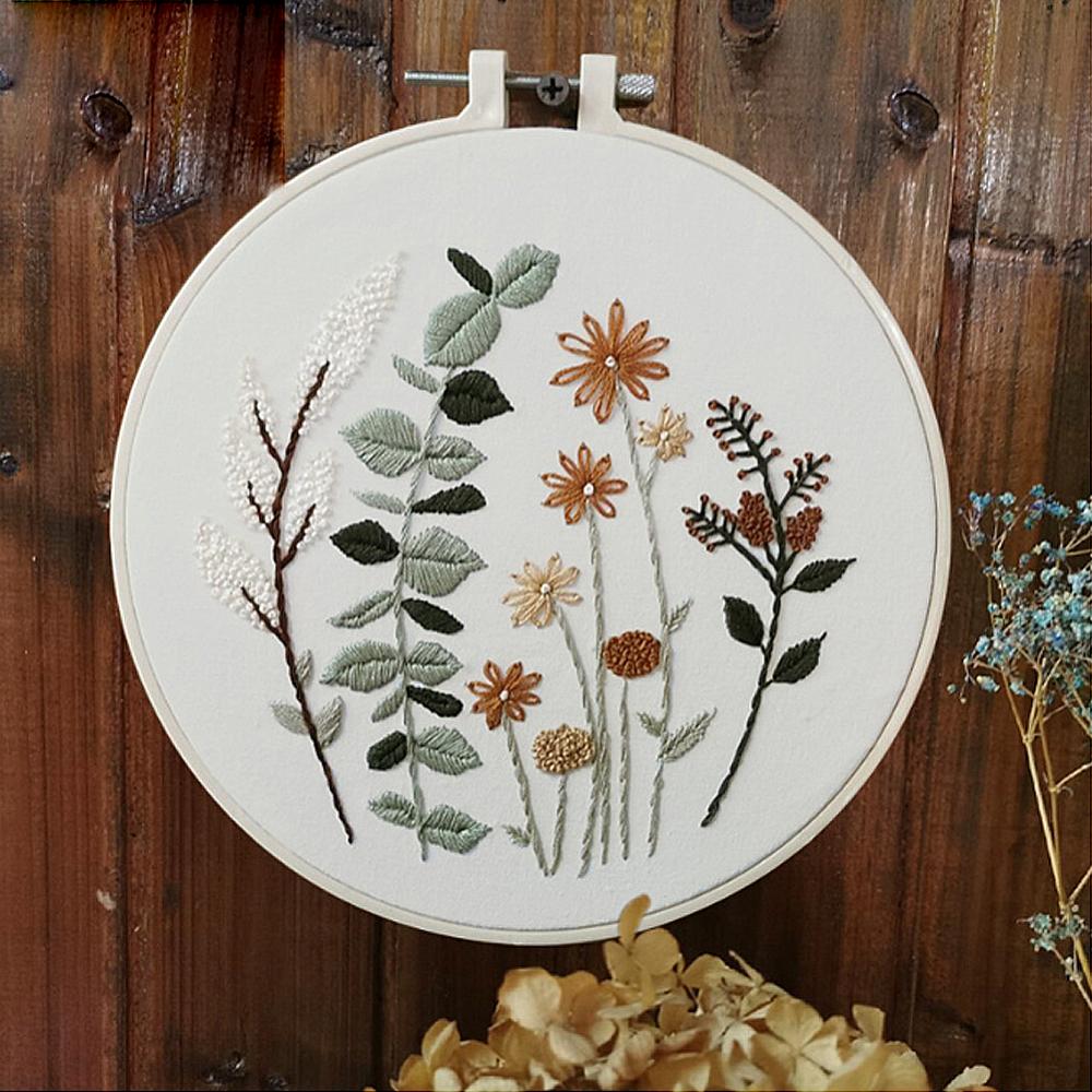 Flowers Patterns DIY Cross Stitch Kits Handmade Crafts Sewing Supplies 3D European Embroidery Materials Package Needlework Set