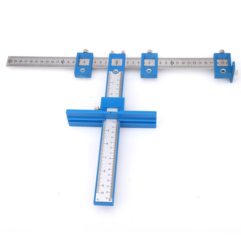Knob Ruler Woodworking Drill Punch Locator Drill Guide Adjust... – Grandado