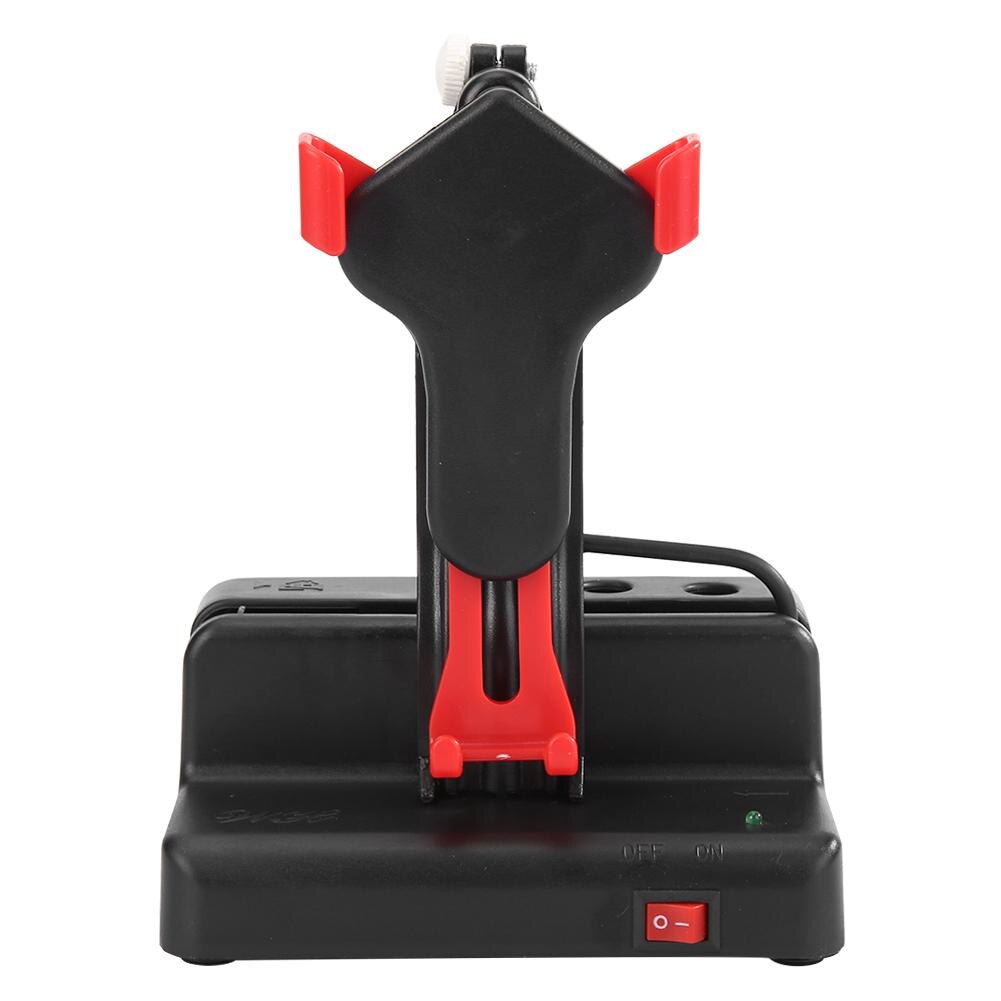 Stop motion stand shaker mobiltelefon wiggle enhed automatisk telefon swing motion trin stigende ryste skridttæller holder: Rød