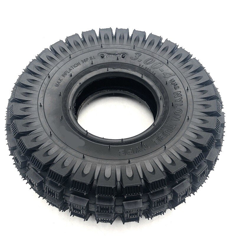 3.00-4 przednie koło skutera elektrycznego z oponą piasta koła ze stopu i dętka koła hulajnoga gazowa motocykl: Outer Tyre tylko