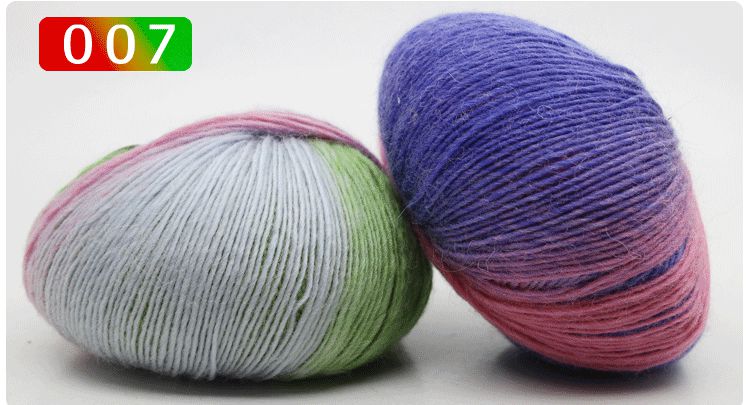 50g/Ball 180 Meter 100% Merino Wolle Häkeln Garn Dick Für Hand betroffen Regenbogen Raum Gefärbt Baby Garne Wolle Gewinde: 007