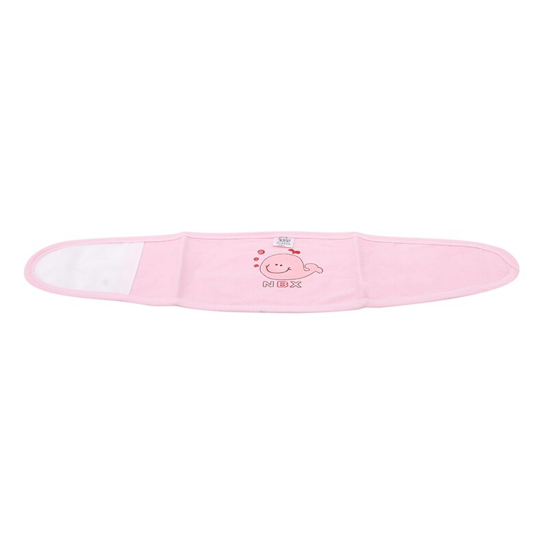 Verstelbare Baby Buikband Katoenen Buik Protector Band Soft Navel Guard Omtrek Riem Baby Buik Bands Slabbetjes: dolphin pink
