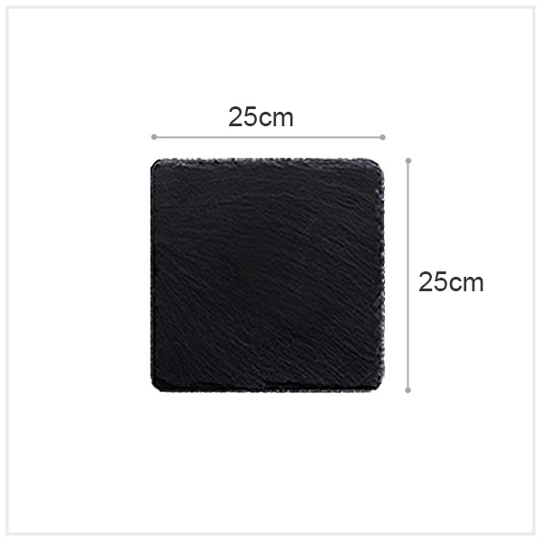 Black Natural Stone Plate Cutting Board Steak Posing Ornaments Photography Decoration Sushi Food Photo Background Shooting Props: Deep Purple
