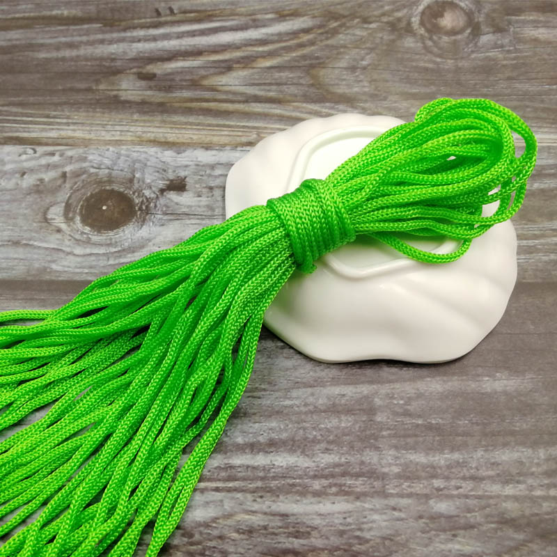 10meters 5mm nylon Rope Cords Craft Decorative Twisted Thread DIY handmade Accessories home Decoration Cord: Light green