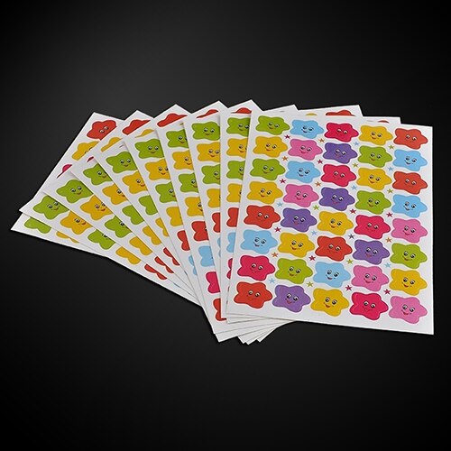 Semester School Teacher Reward Praise Merit Face 630pcs/800pcs Smile Children Stationery Sticker Encourage Student