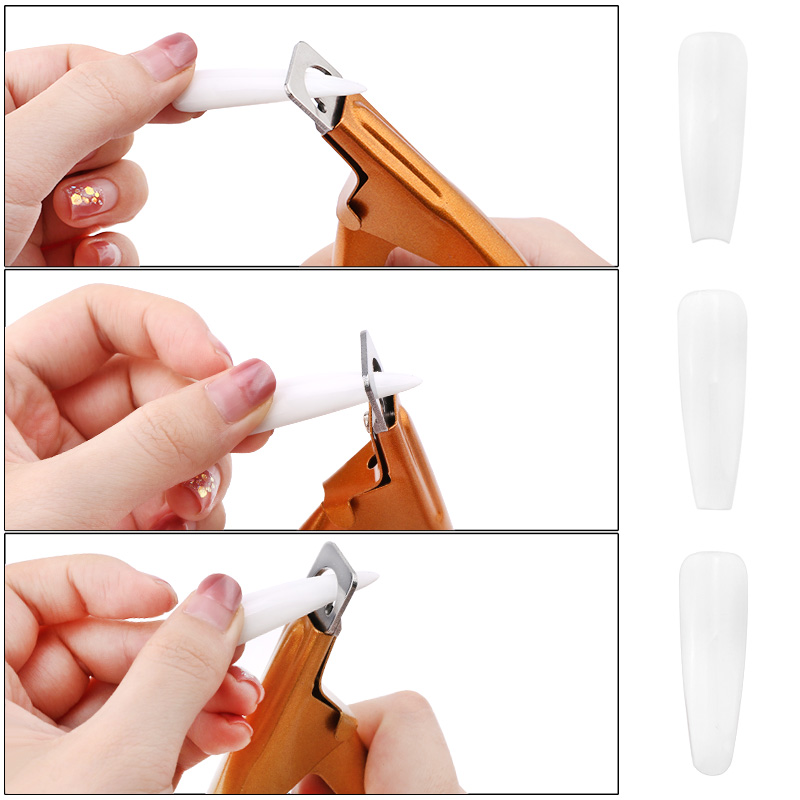 1 stks professionele nail art clipper speciale u-type valse tips rand nagelknipper roestvrij staal kleurrijke manicure nagel gereedschap j-1