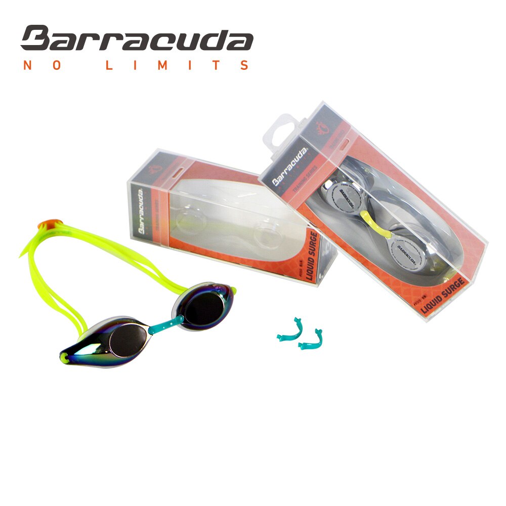 Barracuda Zwembril Vloeibare Spiegel Lenzen Siliconen Pakkingen Uv Bescherming Anti-Glare Concurrentie Racing Voor Volwassenen #91510