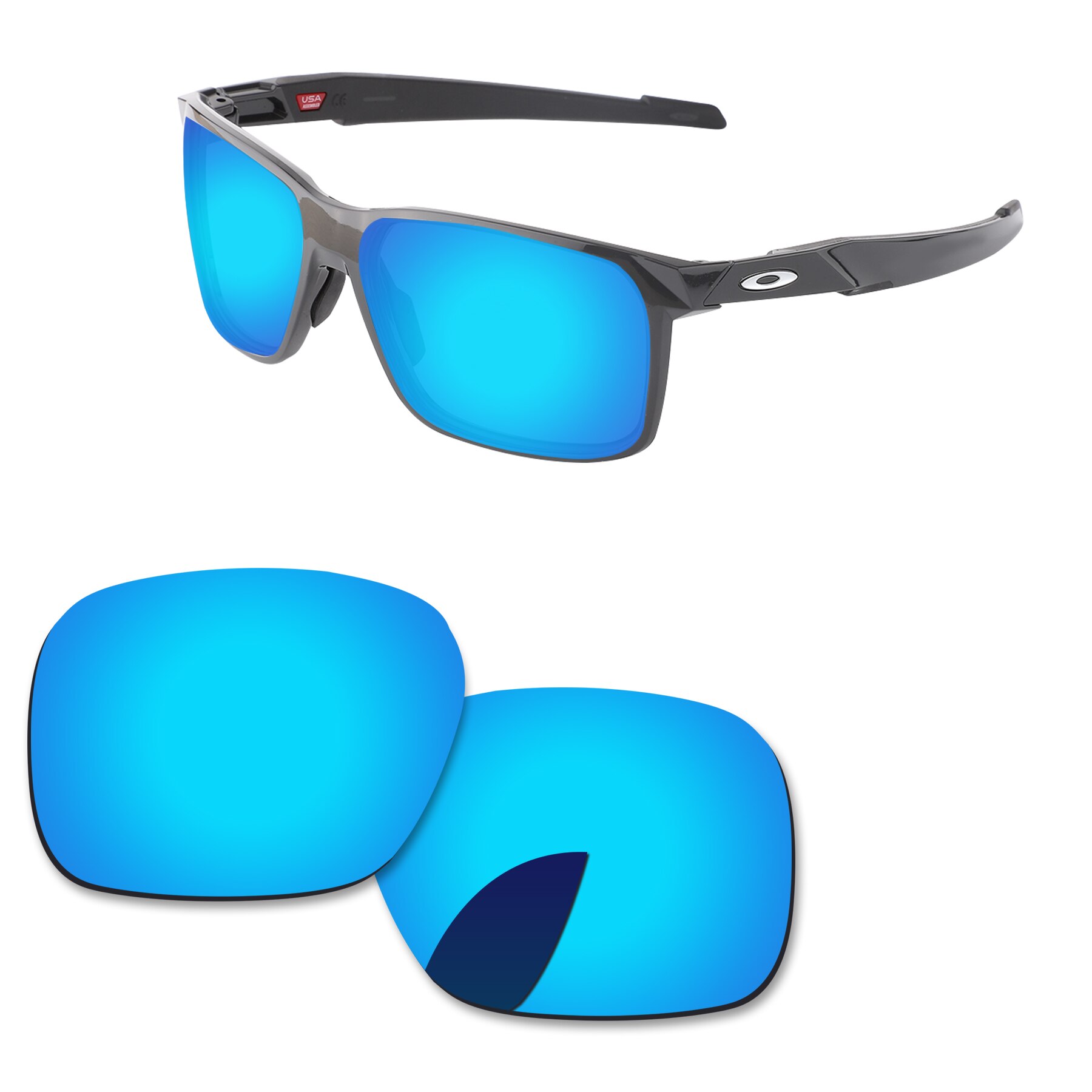 Alphax Vervanging Lenzen Voor-Oakley Portal X OO9460 Zonnebril Gepolariseerde-Meerdere Opties: Ice Blue