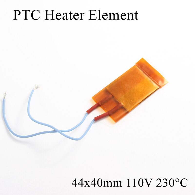 1 pc 44x40mm 110 V 230 Graden Celsius PTC Verwarmingselement Constante Thermostaat Geïsoleerde Thermistor Keramische Air verwarming Plaat Chip