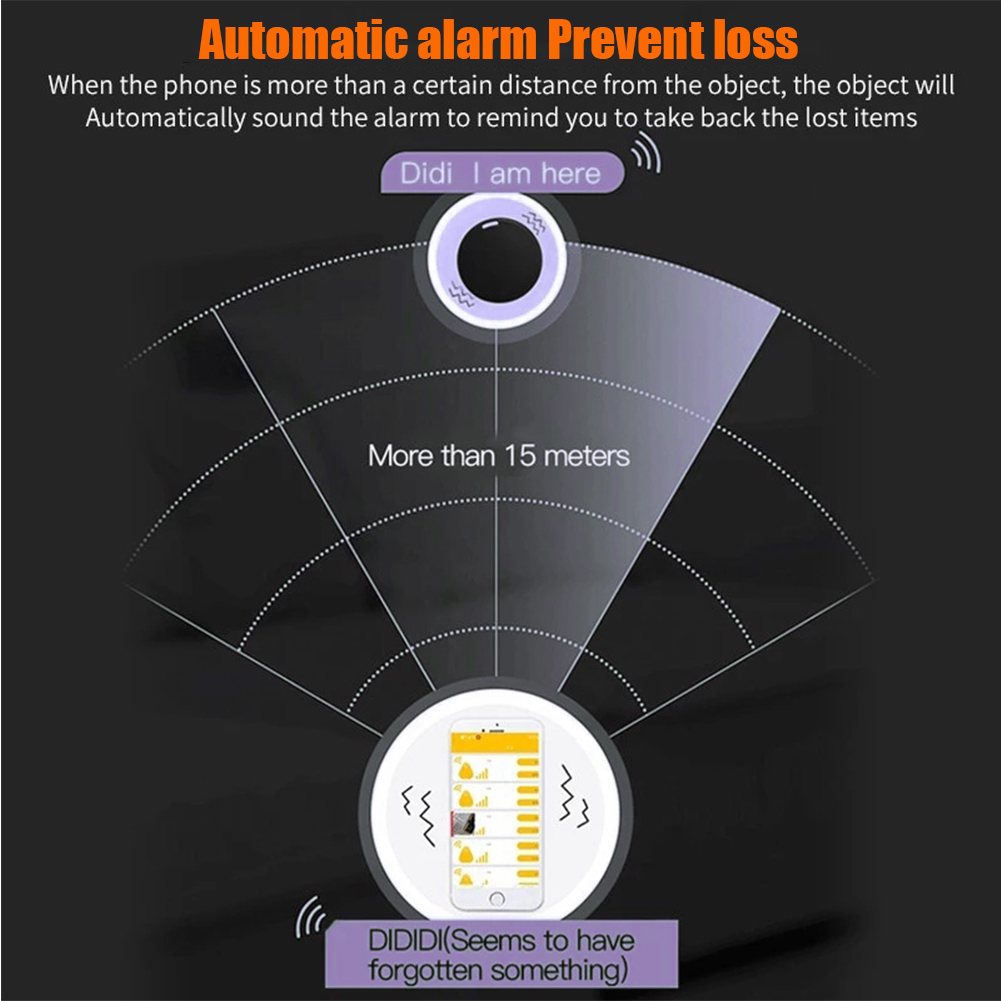 Y-02 Anti-lost Alarm Tracker Mini Wireless Bluetooth-compatible Tracker Car Child Older Bag Wallet Key Finder Anti Lost Locator