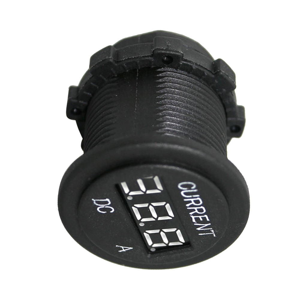 Car 12V/24V DC 1A-10A Red LED Display Digital Ammeter Amp Gauge Meter