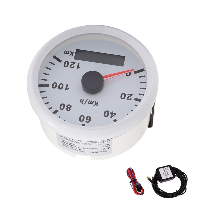 85 Mm Superieure Digitale Snelheidsmeter Gps Speed Gauge Kilometerstand 200KMH 120KMH Voor Atv Utv Motorfiets Marine Boot