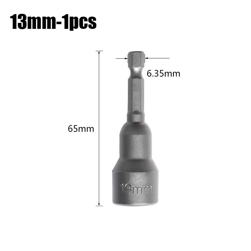 Magnetic Nut Socket Screwdriver Bits 1/4”Hex Shank Key Set Drill Bit Adapter Bolt Drivers Repairing Tool for Power Drills Impact: Light Blue