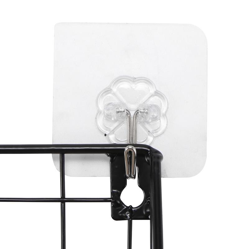 Wall Mounted Storage Rack Iron Floating Display Shelf Wire Wood Organizer Livingroom Holder Home Decorative Hanging Grid Basket