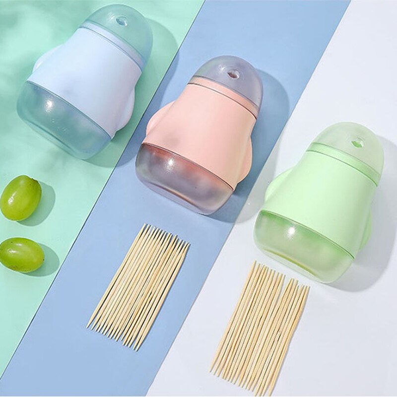 Wall Mount Toothpick Holder Container with Lid Sto... – Vicedeal