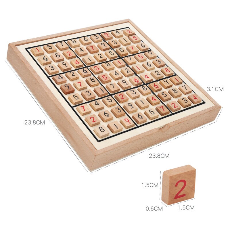 Jouet éducatif d'opération numérique d'échiquier d'intelligence de neuf-complexe multifonctionnel de Sudoku des enfants
