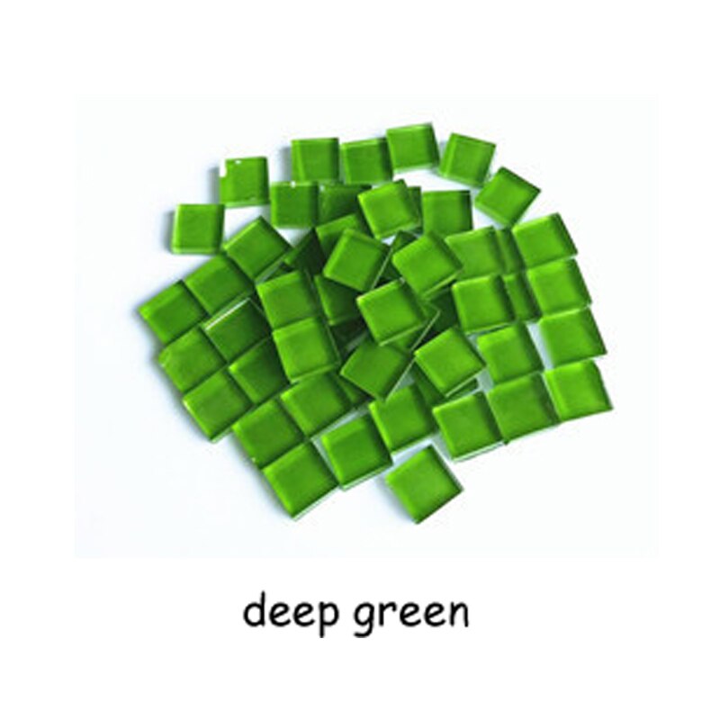 Micro Glas Tiny Mini Mozaïek Tegel DIY Hobby Kinderen Handgemaakte Crystal Gratis Stone Craft Materiaal Creativiteit: deep green