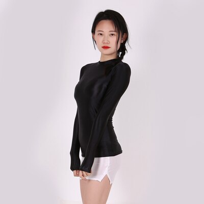 Drozeno Vette En Zijdeachtig Panty, Glossy Transparant Dieptepunt Kleding, Dunne Vloeistof Kleding, elastische Bodybuilding Yoga Cardio-Worki: 5