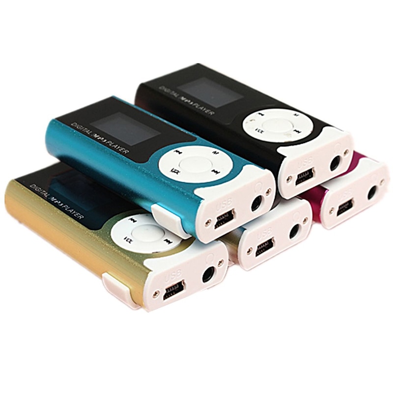 Mini usb clip speler  mp3 spelers lcd  sn 16gb mini sd tf kaart