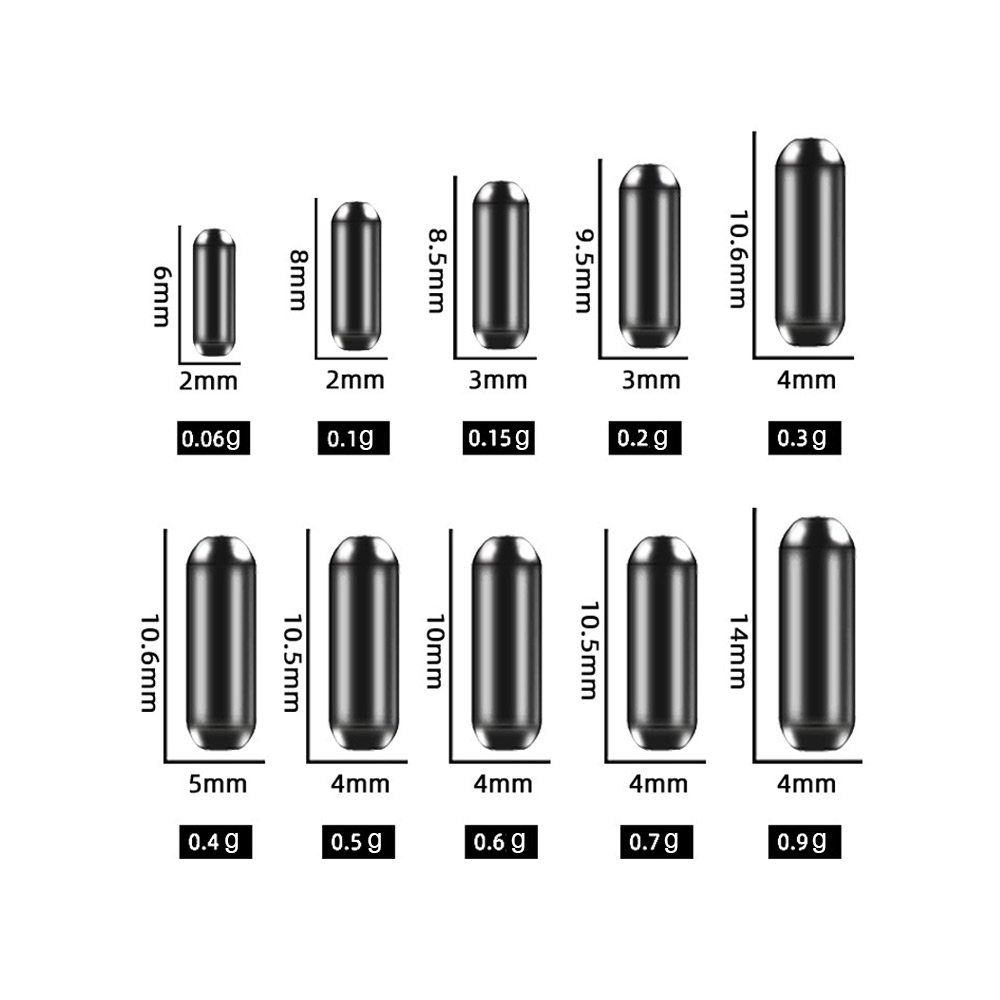 Karpefiskeri 0.1/0.15/0.2/0.3/0.4/0.5/0.6/0.7/0.9g blylod fiskeskum flydende bobbers værktøj fiskegrej tilbehør