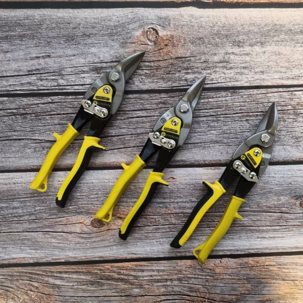 High hardness Shears industrial grade scissors Curved Blade tin snips Metal scissors Aviation scissors