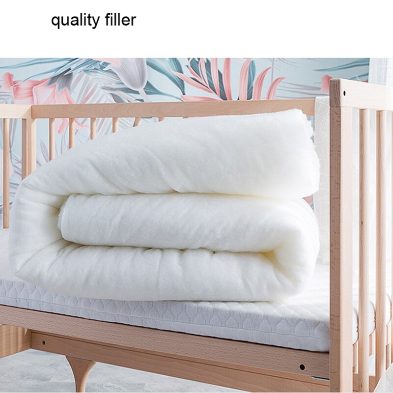 Baby Bed Quilt 120*150cm Toddler Bedding Sleeping Comfy Warm Blanket Kindergarten Boys Girl Cotton Blanket With Padding Core