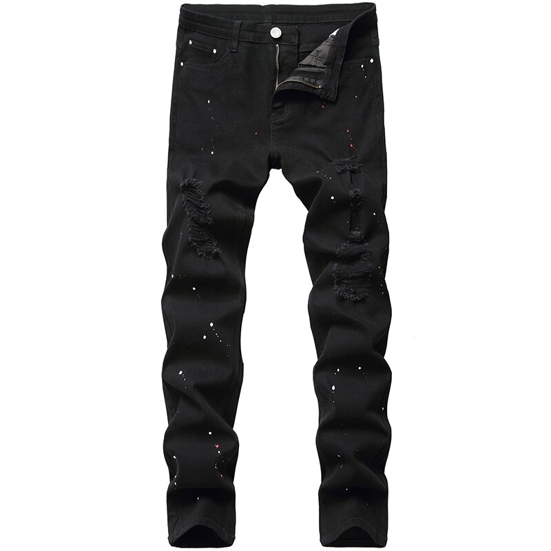 Men jeans denim pants stretch slim fit casual long simple black jeans men cool jeans for man plus size