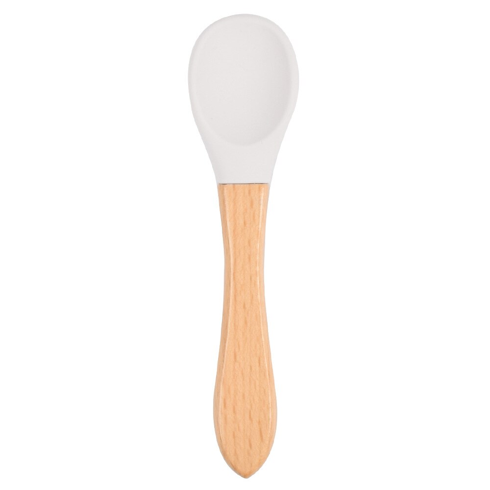 Cuchara de alimentación de bebé de silicona, cucharilla impermeable antideslizante, sin BPA, 1 Uds.: Y23
