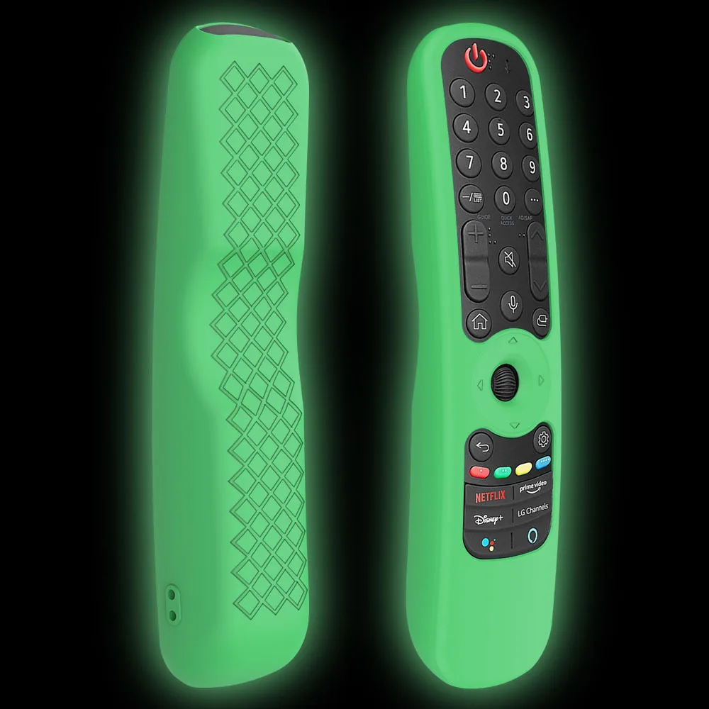 Kolorowe silikonowe etui do LG AN-MR21GC MR21N/21GA Pokrowiec ochronny na pilota do LG OLED TV Magic Remote AN MR21GA Case: RED