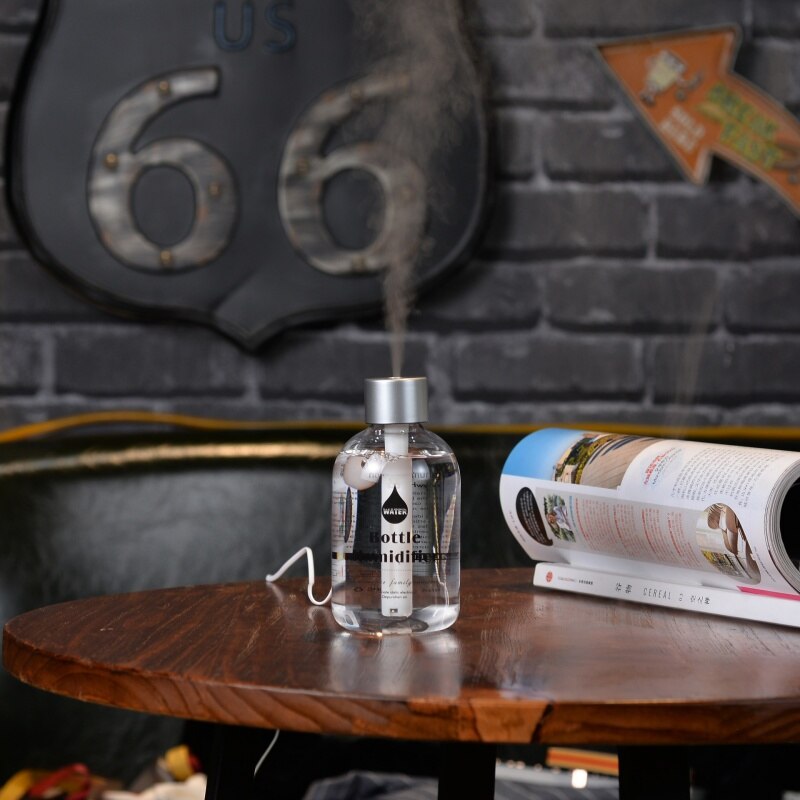 300ml USB Ultrasonic Humidifier Car Home Office Mini Aroma vehicle Air Purifier Aroma Diffuser Mist Maker