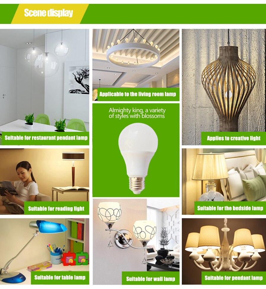 5pcs E27 LED Bulb Lights 3W 5W DC 12V Led Lamp 9W 12W 15W Energy Saving Lampada 12 Volts Led Light Bulbs for Outdoor Lighting