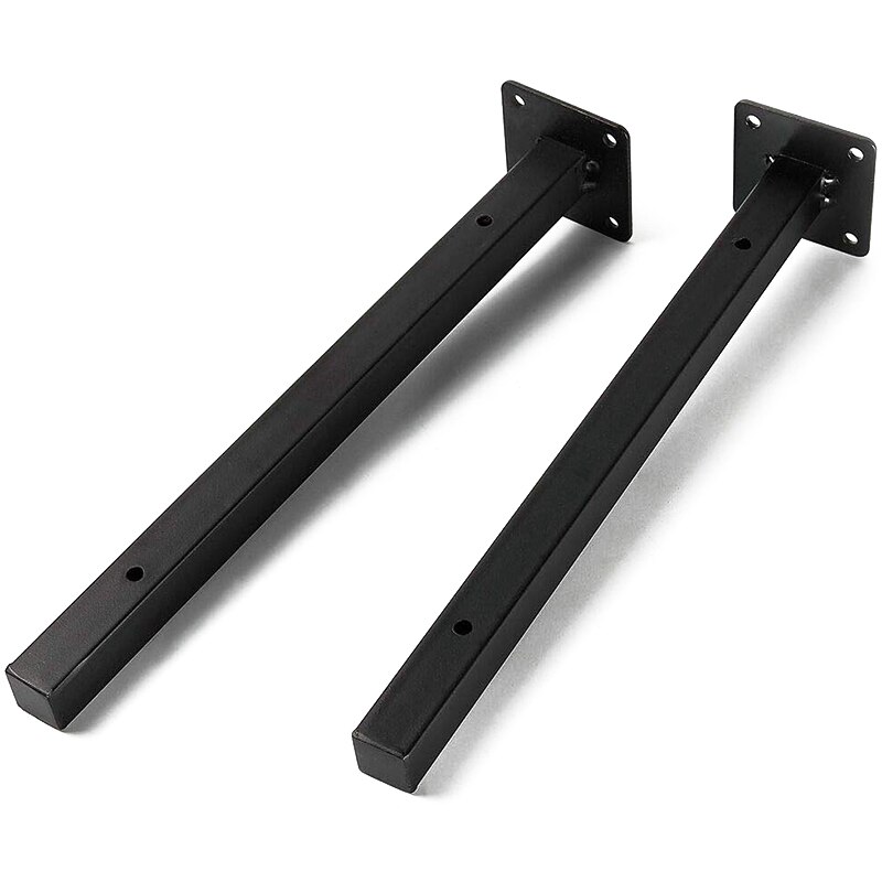 Heavy Duty Floating Shelf Brackets-300 mm Blind Industrial Metal Shelf Supports, Wall Mounted Concealed Hardware Brace for DIY o