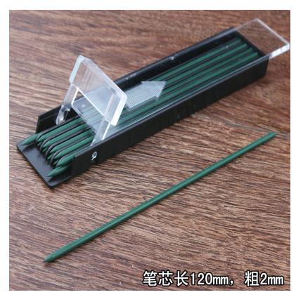 Dikke Potlood Core Gekleurde Tekening 2mm Super grof HB/2B/3B 4B rood/blauw potlood Core Leuke Potlood Le: Green 12 pcs