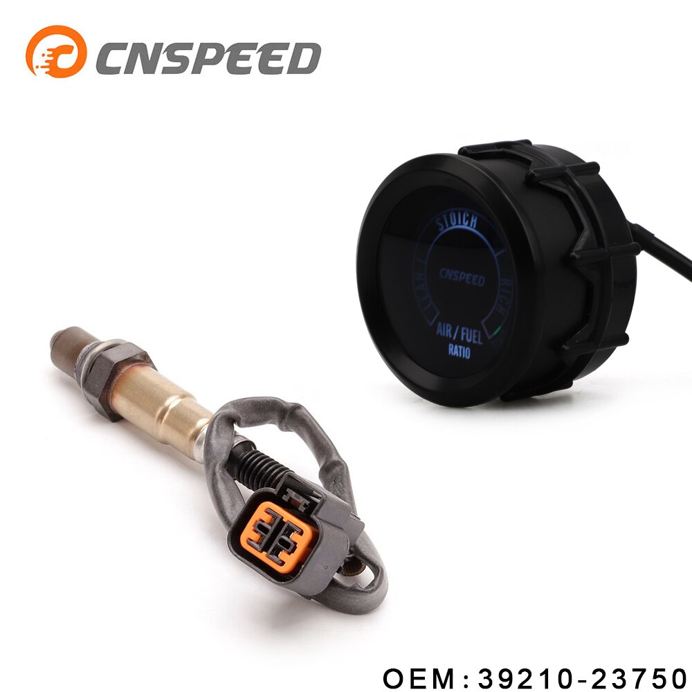 Smoke Len 2" 52mm Blue Air Fuel Ratio Gauge Car Digital LED Light with Narrowband O2 Oxygen Sensor REAR LOWER: OEM 39210-23750